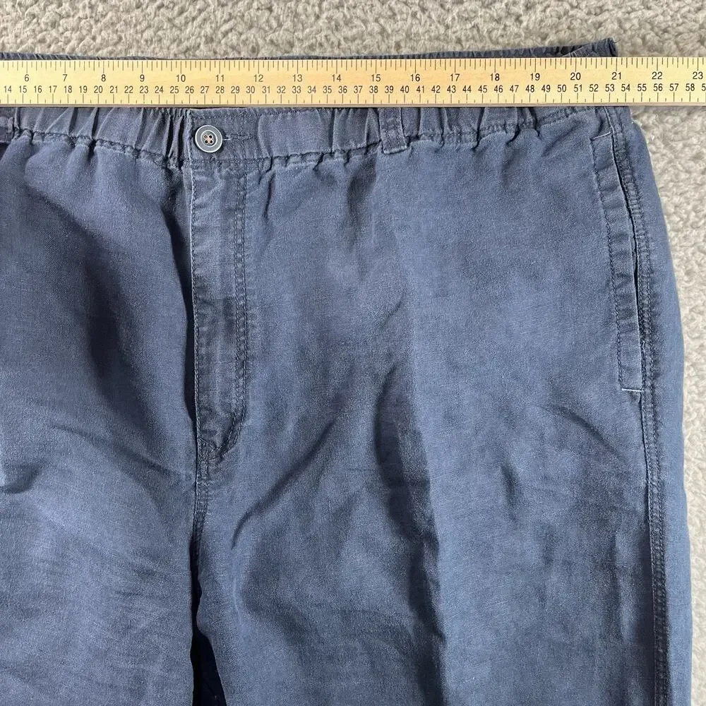 Tommy Bahama Relax Mens 2XB 100% Linen Pull On Pants Fits 42x28 Beach Vacation